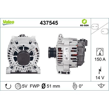 Alternátor VALEO 437545