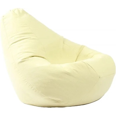 Pufrelax Пуф круша, 220л. , Nirvana Hobbit - Lemon, Перящ се калъф, Пълнеж от полистиролни перли, Гама Premium