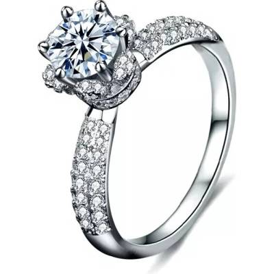 Royal Fashion HA XJZ012 SILVER MOISSANITE ZIRCON