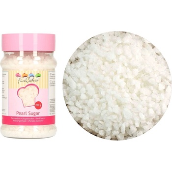 Cukrové zdobení - granulovaný cukr Pearl Sugar - 200 g - FunCakes