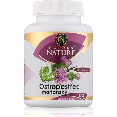 Golden Nature Ostropestřec 80% silymarinu 100 kapslí
