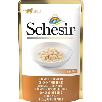 Schesir 24х85г Schesir консервирана храна в желе за котки - пилешки жулиени сос