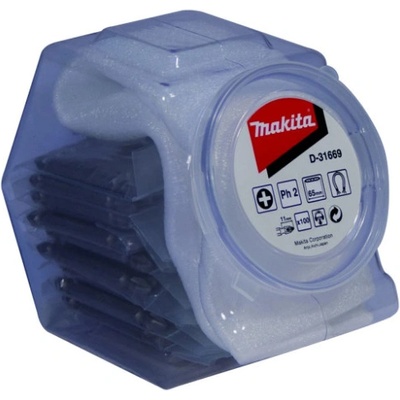 Makita bit PH2 HEX 1/4" 65mm 100 ks D-31669