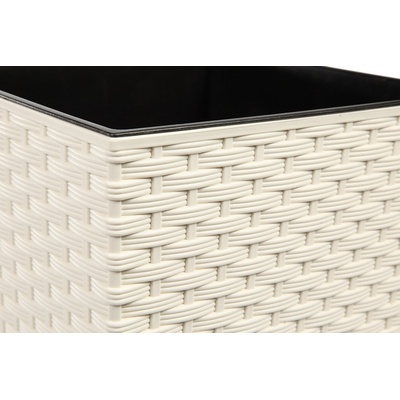 Lamela Květináč Juka 250 x 250 mm ratan krémový