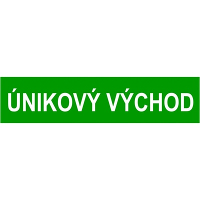 Walteco Únikový východ FTL, 200x50mm, plastová tabulka , 20135