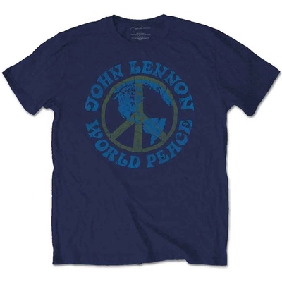 John Lennon World Peace Navy Blue M Риза (JLTS16MN02)