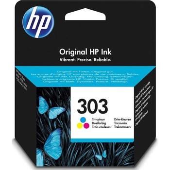 HP Касета HP 303 за Envy Inspire 7220e/221e All-in-One Printer, HP Envy Inspire 7920e/7921e All-in-One Printer, Tri-color (Cyan, Magenta, Yellow) - T6N01AE - HP - Заб. : 165 брой копия (T6N01AE)