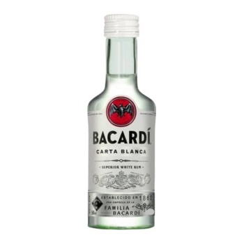 Bacardi Carta Blanca 40% 0,05 l (čistá fľaša)