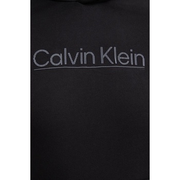 Calvin Klein Памучен суичър Calvin Klein в черно с качулка с принт K10K113576 (K10K113576)