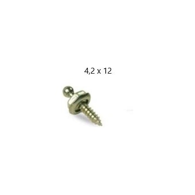 LOXX Základňa s nerezovou skrutkou- hlavička poniklovaná-12mm
