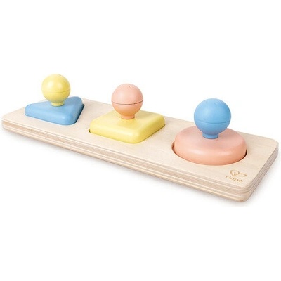 Hape montessori základné tvary na doske so zrkadielkom