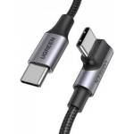 Ugreen Angle cable USB-C to USB-C UGREEN US334 5A, PD 100W, 1m (black)