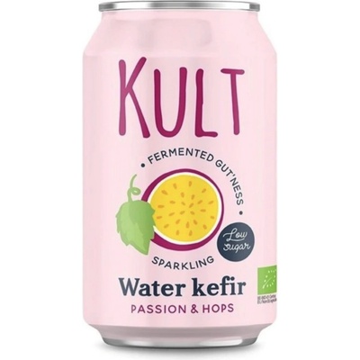 Kult Kefir Bio Vodní kefir s příchutí mučenky a chmelu 330 ml – Zbozi.Blesk.cz