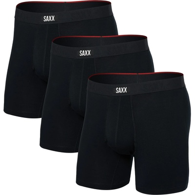 Saxx Мъжко синтетично термобельо Saxx Vibe Xtra Boxer Brief Fly 3-Pack Synthetic base layer - Black - размер XL (014-2281-0215)