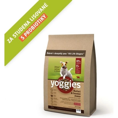 Yoggies granule lisované za studena s probiotiky Kuřecí & hovězí maso 2 kg