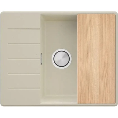 Твоят Стил Бежова кухненска гранитна мивка Копенхаген 50 Top 620х500