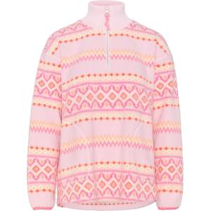 Kari Traa Дамски поларен пуловер Kari Traa Women's Ruthie Midlayer Half Zip Fleece jumper - Pink Frost (105-5752-0712)