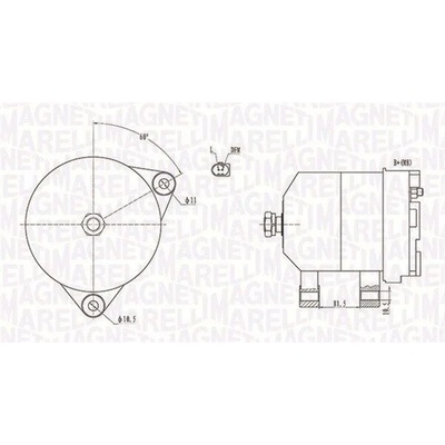 Alternátor MAGNETI MARELLI 063731915010