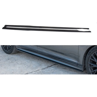 Maxton Design Maxton Design difúzory pod bočné prahy pre Volkswagen Passat Mk8 (B8), čierny lesklý plast ABS, R-Line