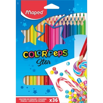 Maped Цветни моливи MAPED Color Peps Star 36 цвята