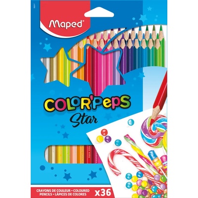 Maped Цветни моливи MAPED Color Peps Star 36 цвята