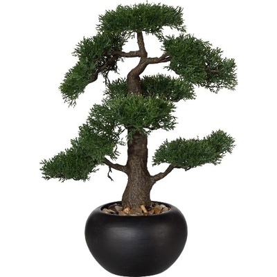 Umělý Bonsaj cedr v květináči, 48cm