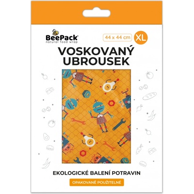 Beepack Voskovaný ubrousek ROBOTI velký 44x44cm