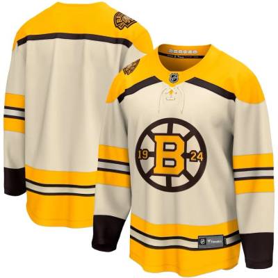 Fanatics Dres Boston Bruins Cream 100th Anniversary Premier Breakaway Jersey
