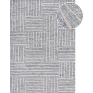 Flair Rugs Светлосин ръчно изработен вълнен килим 120x170 cm Memphis Wool - Flair Rugs (503119376092)