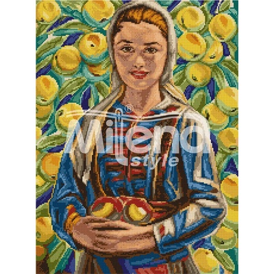 Milena Style Момиче с ябълки (Вл. Д. Майстора) конци Ariadna 1: 1