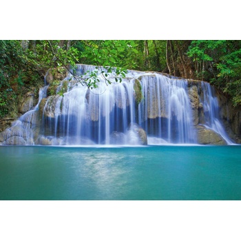 DIMEX ART s. r. o Флизелинов фототапет красив нисък водопад 375 x 250 см