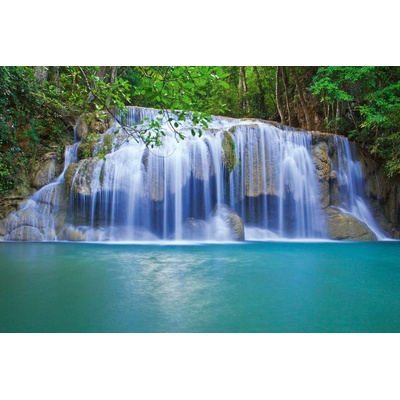 DIMEX ART Флизелинов фототапет красив нисък водопад 375 x 250 см