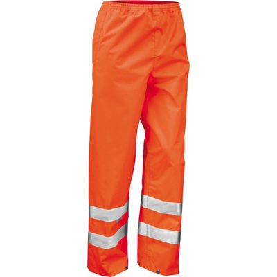 Result Unisex bezpečnostné reflexné nohavice R022X Fluorescent Orange