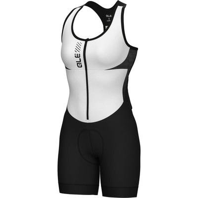 Alé Дамски потник за колоездене Alé Women's Color Block Sleeveless Unitard Cycling skinsuit - White - размер 3XL (102-3921-0318)