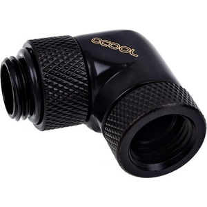 Alphacool Ъглов адаптер Alphacool Eiszapfen, 90°, G1/4 външна към G1/4 вътрешна резба, Черен мат (AC-1011189) - cybertrade