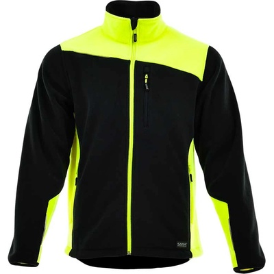 SARA Поларено яке Comfort plus в черно и флуоресцентно жълто (1-12-620-25-27)