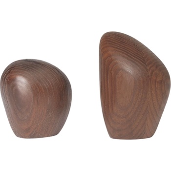 Ferm Living Солница и пиперница Cairn тъмнокафява 2 бр (1104269609)