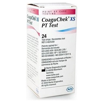 CoaguChek XS testovacie prúžky pre stanovenie protrombínového času 24 ks