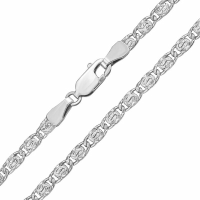 SILVEGO Stříbrný řetízek valentino s diamantovým výbrusem FNNS1048NS
