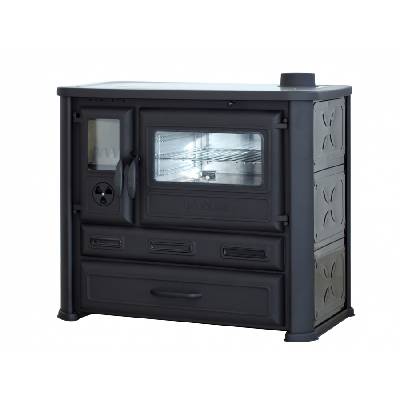 TIM SISTEM TIM SISTEM, sporák na TP ALMA MONS ECO 6 kW, pravý, černý