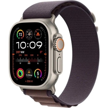 Apple Watch Ultra 2 49 mm titánové puzdro s indigo alpským ťahom S MRER3CS/A