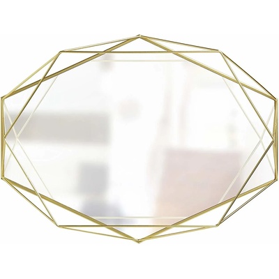 Umbra hk ltd (Канада) Огледало за стена umbra prisma - цвят месинг (umbra 358776-165)