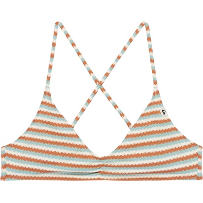 Quiksilver Дамско бикини горнище Quiksilver Women's Clickity Clack Top Bikini top - Tobacco Clickity Stripe (150-6729-0114)