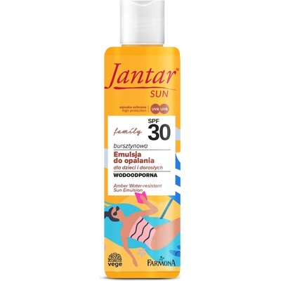 Farmona Natural Cosmetics Laboratory Водоустойчива слънцезащитна емулсия с висока защита SPF 30 Farmona Jantar SUN Amber (FASUN976944)