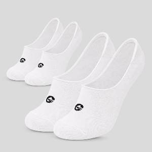 GymBeam Чорапи No-Show 2Pack White S