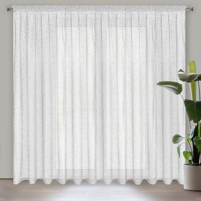 Takoy Záclona AMANDA se strukturou pavučiny 300 x 270 cm-HF-389957 | 300 x 270 cm