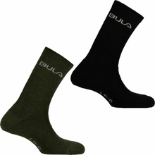 Bula 2PK WOOL SOCK Černá Khaki Bílá