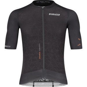 Bioracer Мъжка фланелка с къс ръкав за колоездене Bioracer Speedwear Graphene Jersey Cycling jersey - Black - размер M (056-3660-0113)
