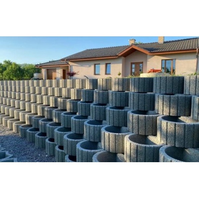 AZ BETON Svahová tvárnice kruhová 280x200 šedá