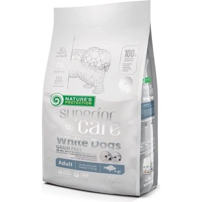 Natures Protection SC Grain Free White Dog adult herring small breed 1,5 kg